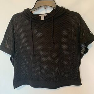 Forever 21 Cropped Net Swim Cover Up